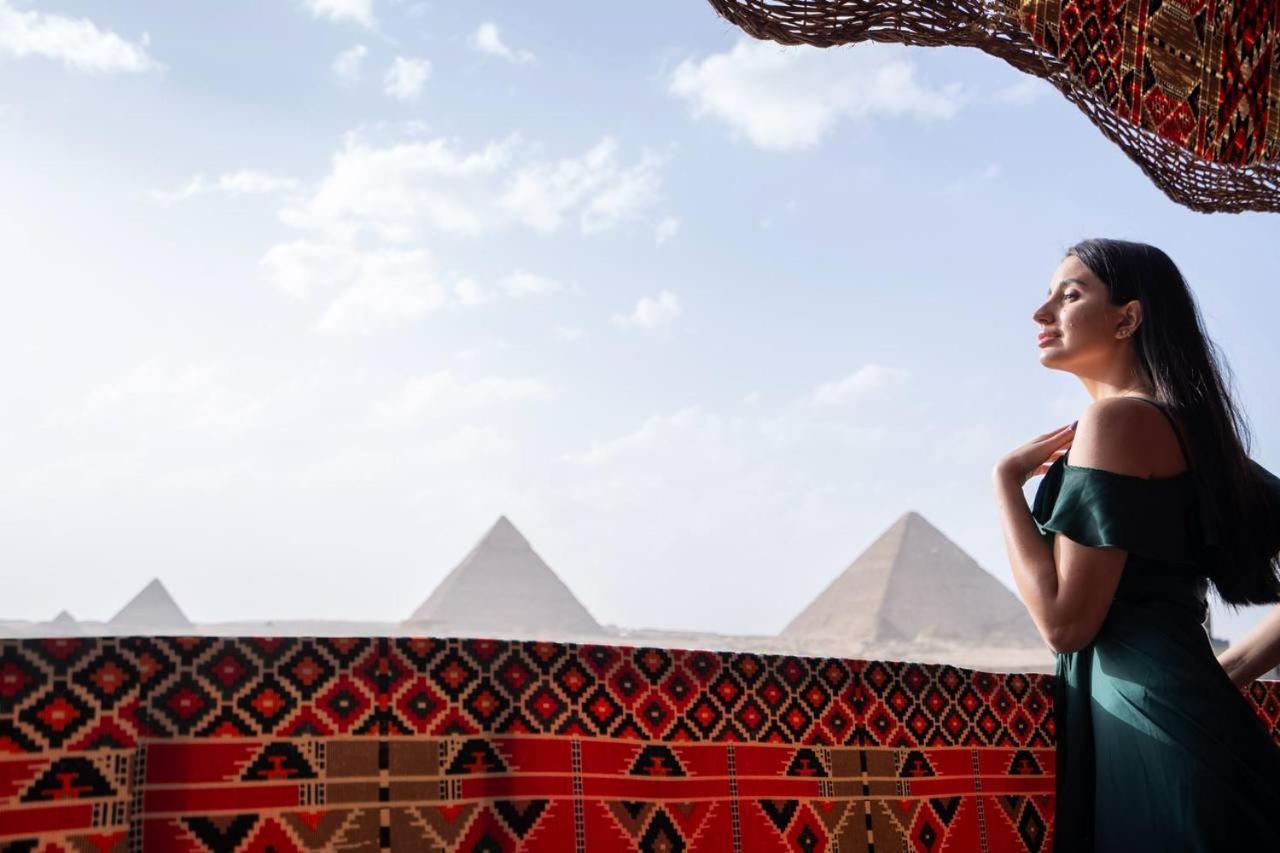 Majestic View Pyramids Inn Kafret el-Gabal Esterno foto